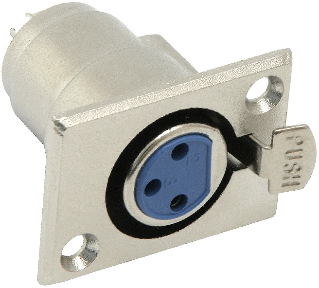 2211# Oem XLR 3P mikrofono lizdas metaliniam korpusui