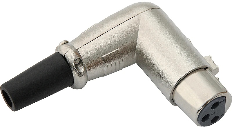 2213# Mikrofono lizdas XLR 3P kampiniam kabeliui
