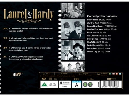 239 Laurel Hardy: Išskirtinė kolekcija II (6 diskų)