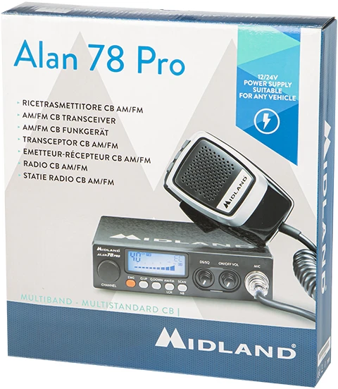 Blow CB radijas ALAN-78 PRO AM/FM/ASQ 12/24V