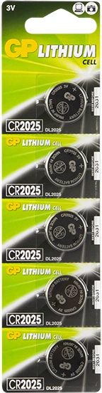 GP 3V CR2025 elementas, 1 vnt.