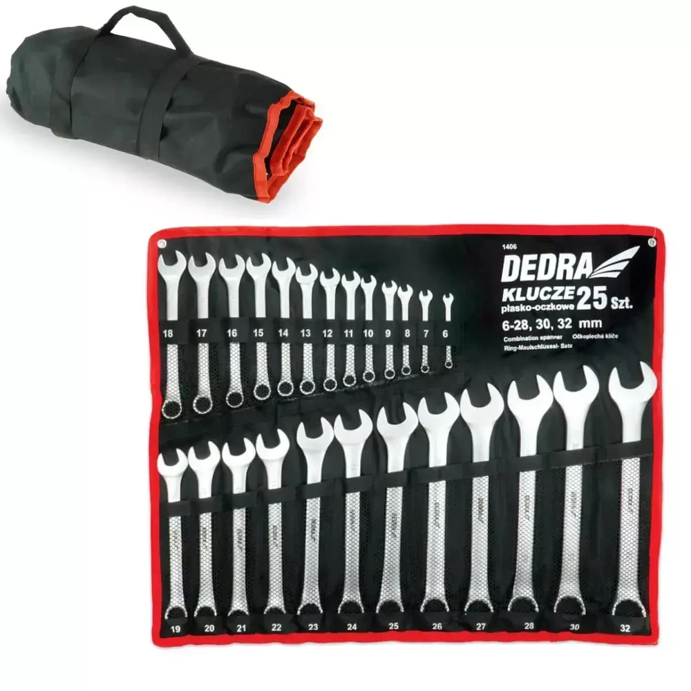 Dedra Raktai ploktikilpiniai 632mm 25vnt CrV deklas