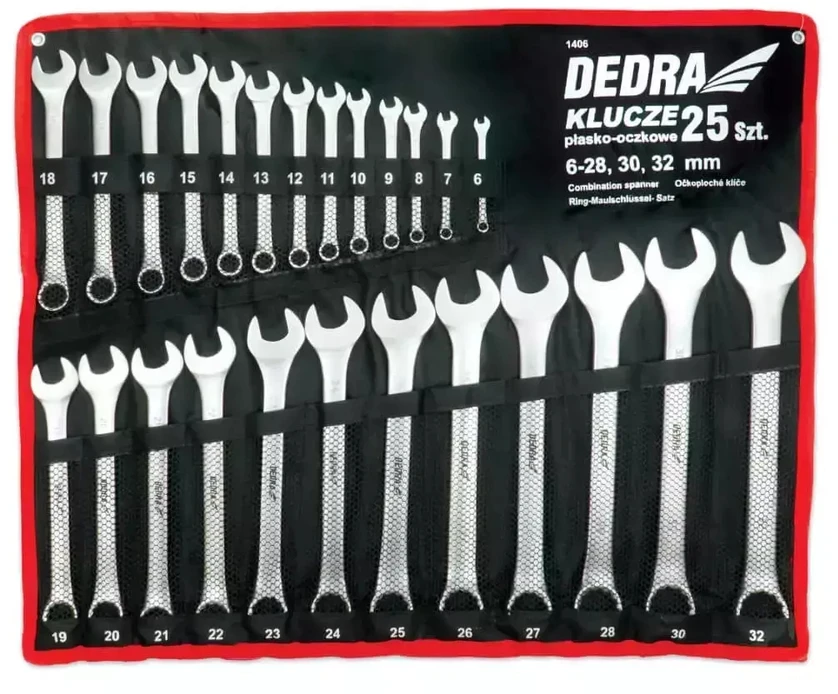 Dedra Raktai ploktikilpiniai 632mm 25vnt CrV deklas