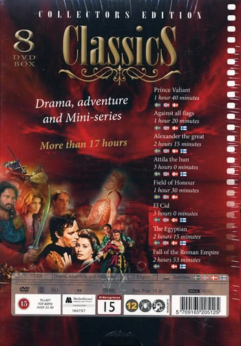 258 Klasika – 8 DVD dėžutė – Tikros klasikinės istorijos