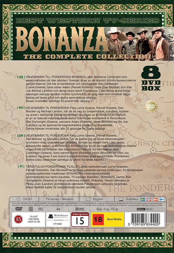 263 Bonanza – 1 sezonas – DVD