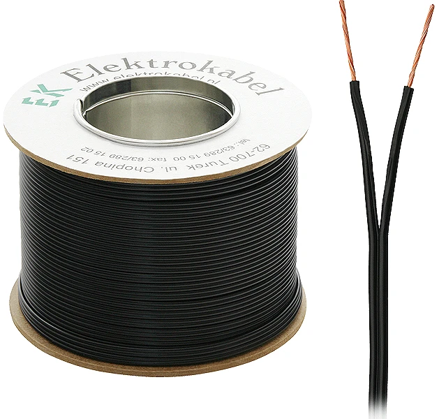 Elektrokabel SMYp garsiakalbio kabelis 2 x 1.5 mm juodas 100 m