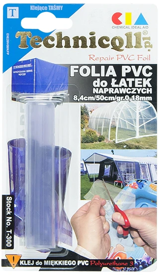 Blow PVC plėvelė, skirta remontuoti pleistrus