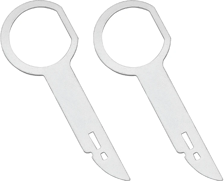 Metaliniai magnetolos išėmimo raktai, 2 vnt.
