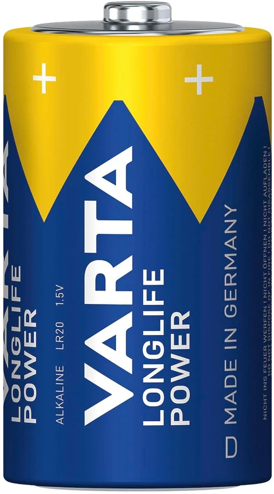 2x 2 x R-20 R20 D 1,5 V šarminės „Longlife Power Varta“ baterijos