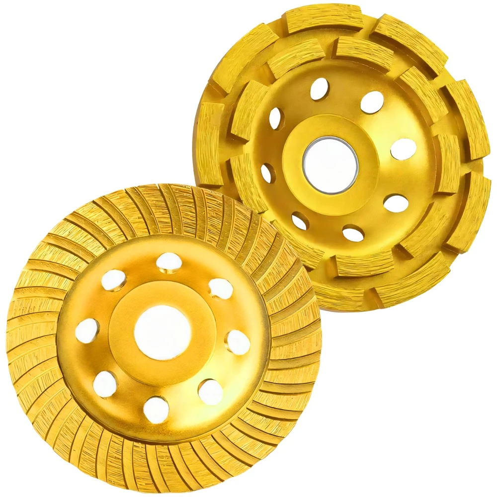 2x deimantiniai diskai betonui šlifuoti, 125 mm, greitis 80 m/s, 2 vnt. rinkinys - or011168