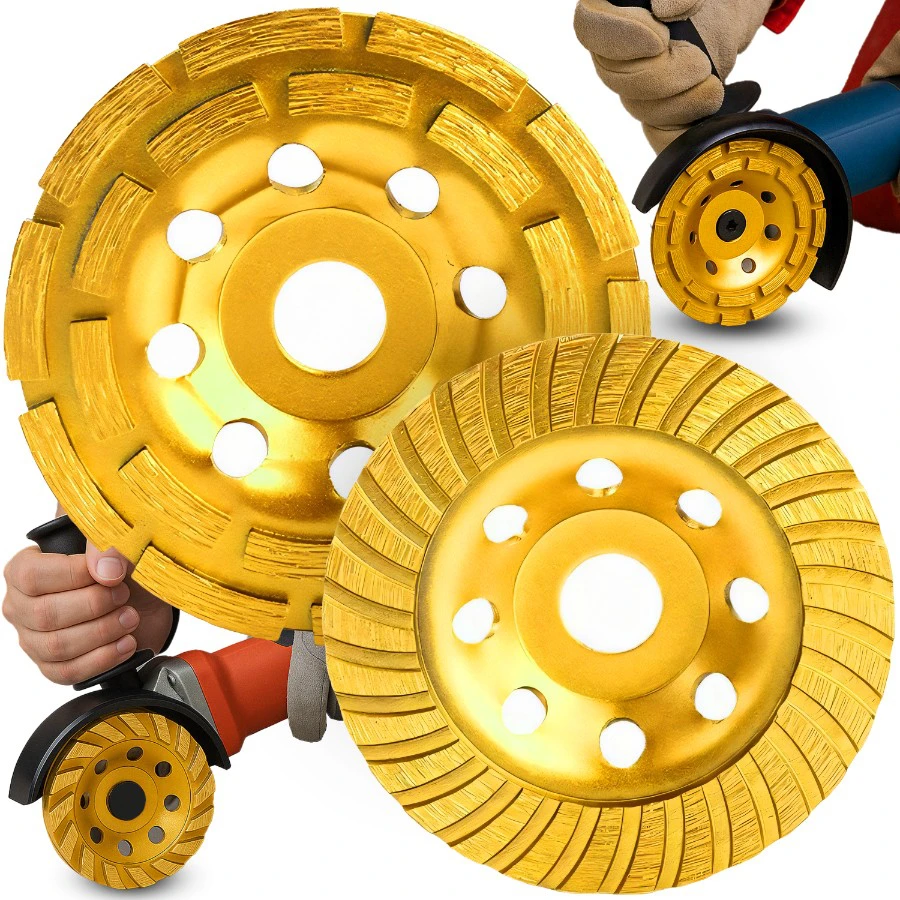 2x deimantiniai diskai betonui šlifuoti, 125 mm, greitis 80 m/s, 2 vnt. rinkinys - or011168