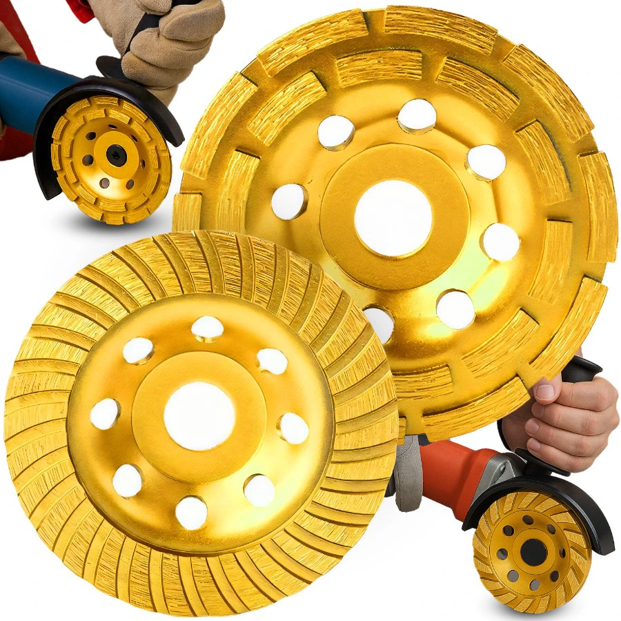 2x deimantiniai diskai betonui šlifuoti, 125 mm, greitis 80 m/s, 2 vnt. rinkinys - or011168