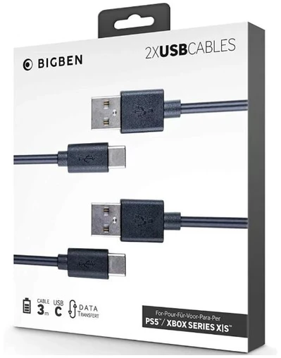 2X USB kabelis 3 metrai