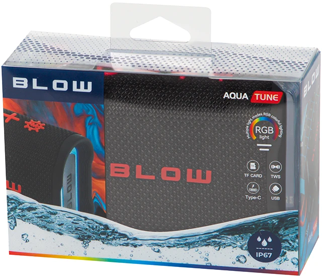 Blow Aqua Tune nešiojama kolonėlė, Juodos spalvos