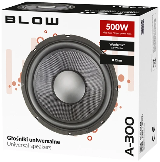 BLOW garsiakalbis A-300 8Ohm 500W