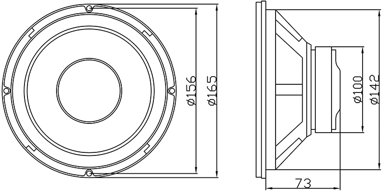Blow Oem Garsiakalbis A-165 200W 4Ohm - 166mm