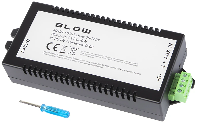 Blow 500BT stiprintuvo modulis su jungtimis