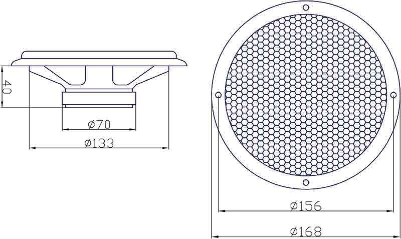 Blow Pūskite Garsiakalbis 100W WH-1606 6,5"