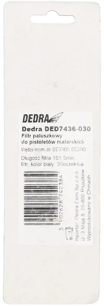 Dedra Sleginio pistoleto vamzdinis filtras 30