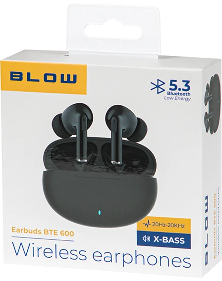 BLOW Earbuds BTE600 Juodas ausinės