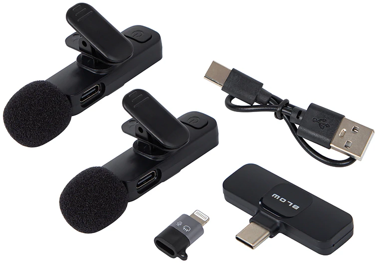 USB-C BLOW išmaniojo telefono mikrofonas 2 vnt