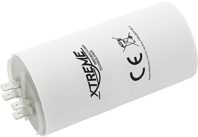 Xtreme 50uF kondensatorius su keturių kontaktų jungtimis