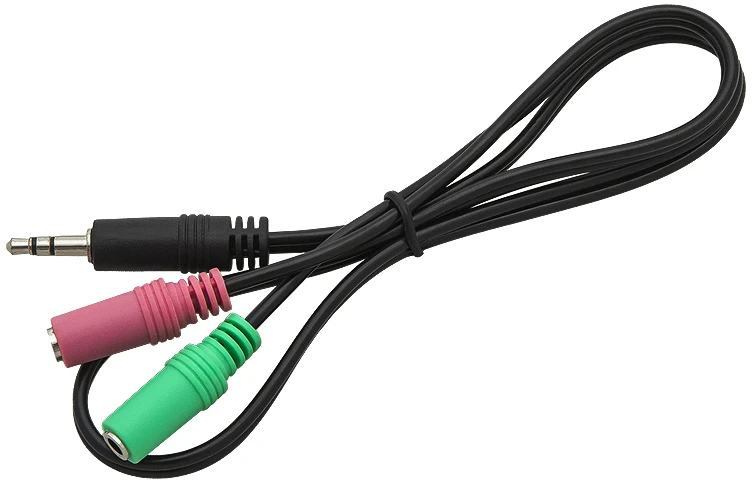 3.5mm garso skirstytuvas su spalvotais lizdais