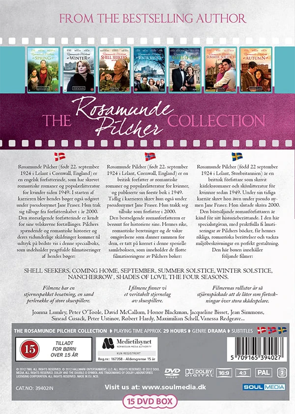 375 Rosamunde Pilcher kolekcija - 15 DVD dėžutės rinkinys