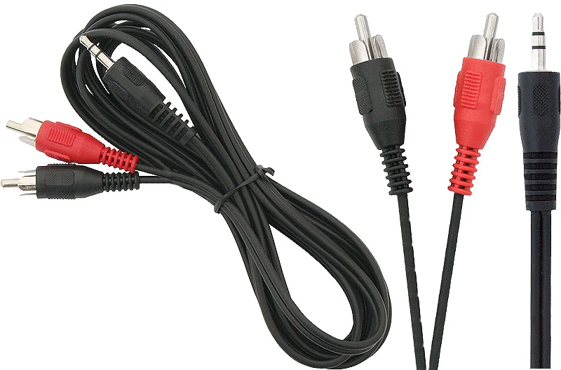 2.5m garso kabelis 3.5mm į 2xRCA