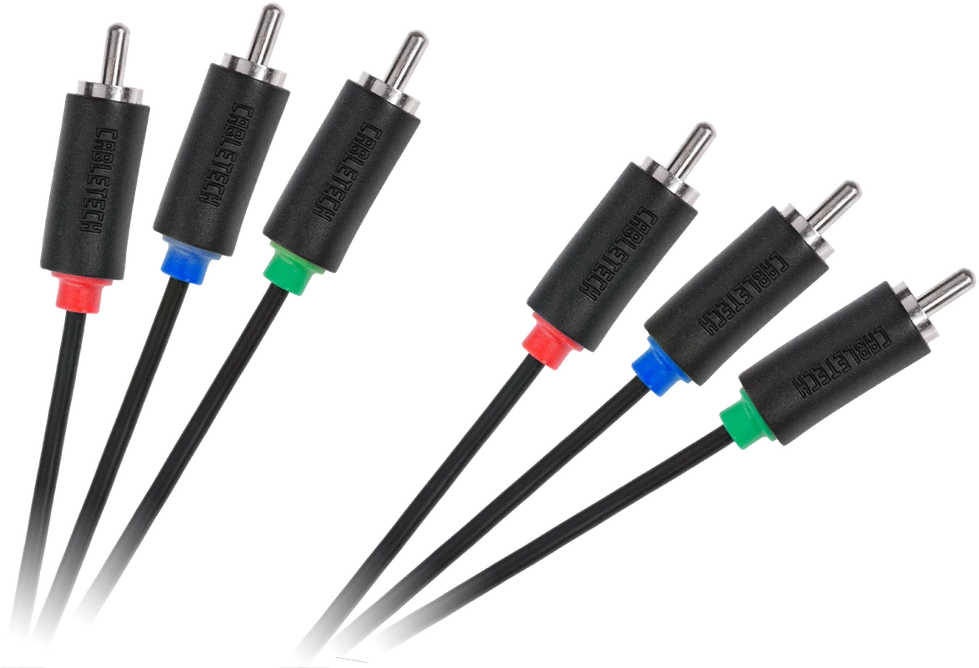 3RCA-3RCA Komponentinis kabelis 1.8 m Cabletech standartas