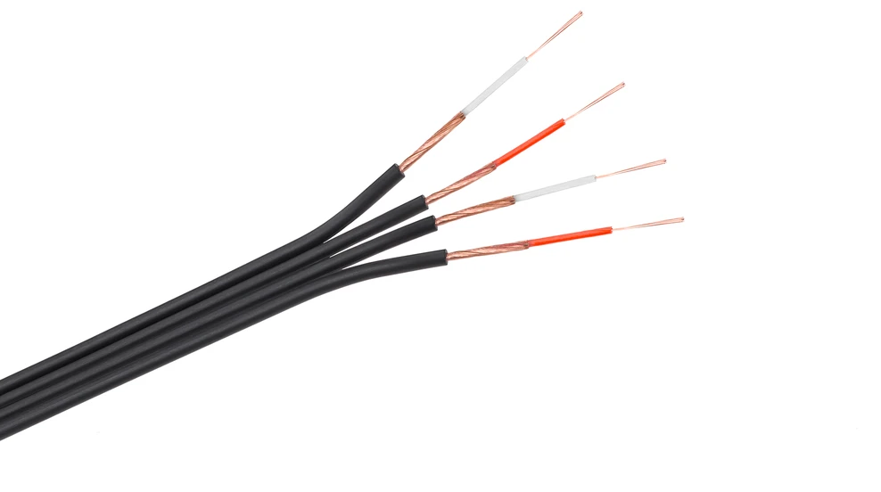 Gembird Oem 4 x RCA laidas, Juodas