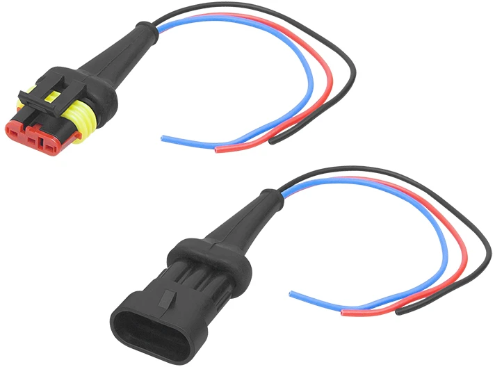 3-PIN hermetiškos jungtys su laidais