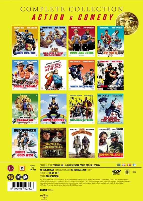 400 Bud Spencer ir Terence Hill kolekcija – 16 DVD