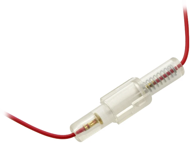 4020# Saugiklio lizdas 30 mm su kabeliu, raudonas 0,75 (pl)
