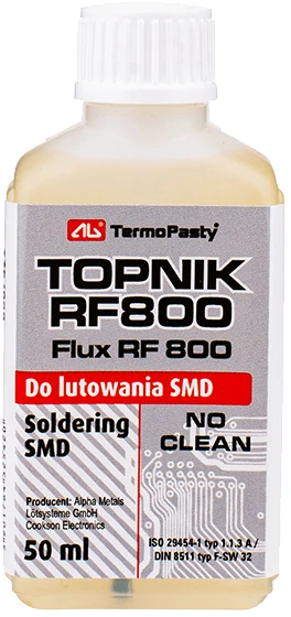 Ag Termopasty Litavimo fliusas RF800 SMD elementams 50ml