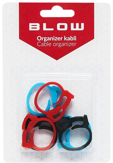 Kabelių organizatorius - apkabos žiedas 6 vnt - Blow