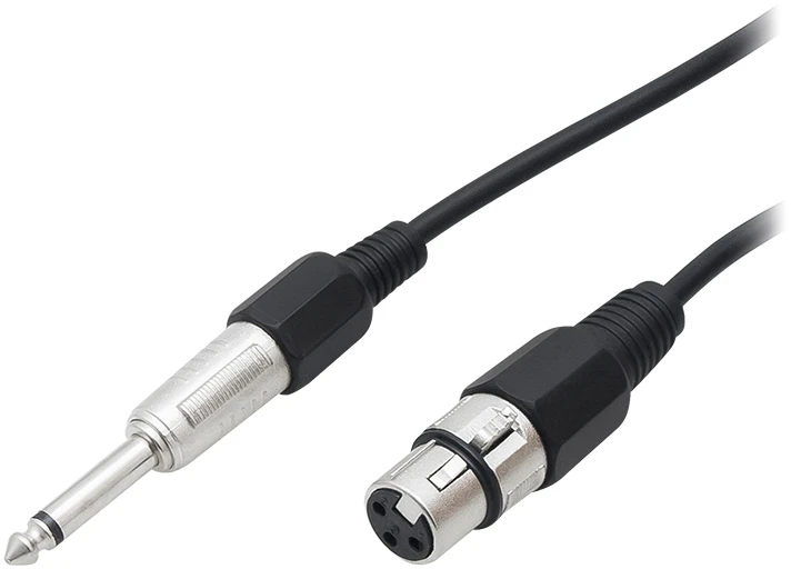 6,3 mm mono į XLR mikrofono laidas