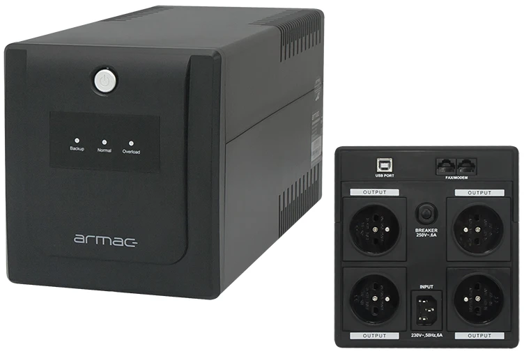 ARMAC H/1000E/LED Armac UPS HOME Line-Interactive 1000E LED 4x 230V PL OUT, USB