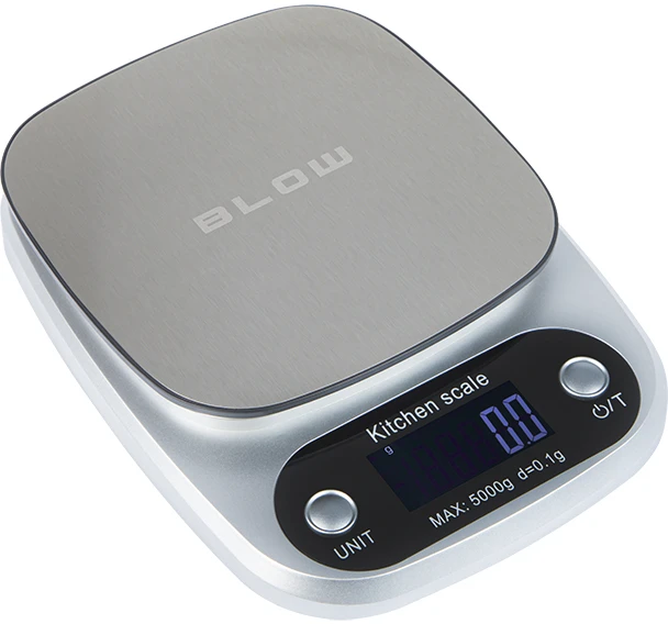 Blow Virtuvinės svarstyklės KS203 sidabrinės 5kg