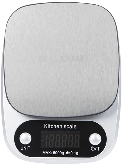 Blow Virtuvinės svarstyklės KS203 sidabrinės 5kg