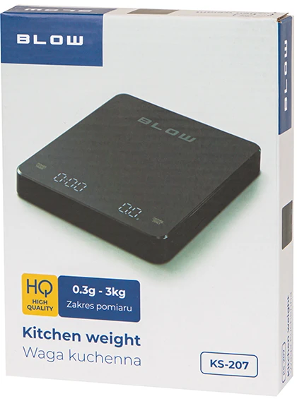 Blow Virtuvinės svarstyklės KS207 3kg 0.1g