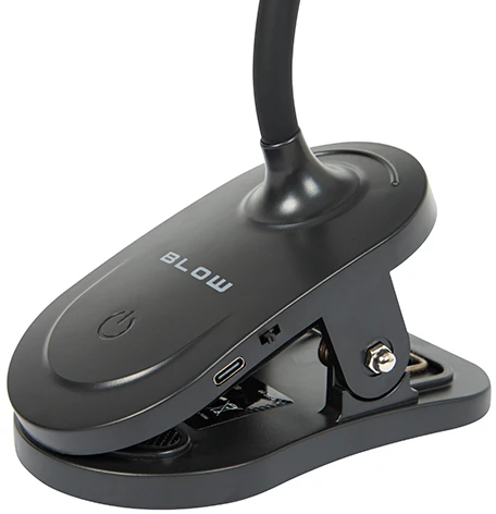 Blow LB-20 LED stalinė lempa su segtuku, juoda