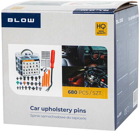 Blow Automobilio apmušalų kaiščiai 680 vnt