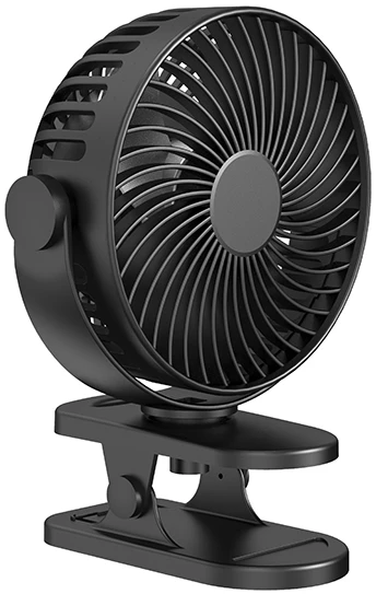 44-505# Blow Stalinis ventiliatorius su segtuku 15cm USB + baterija, juodas