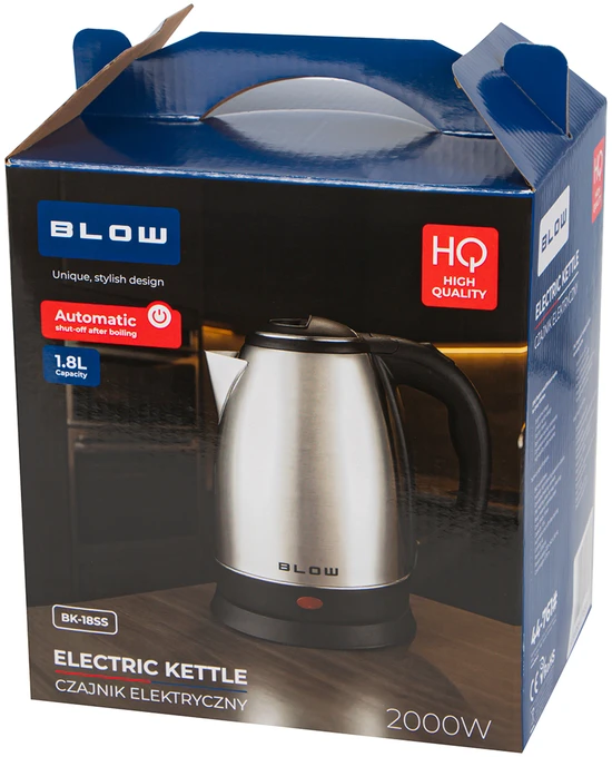 Sidabrinis virdulys 2000W BK-18SS BLOW