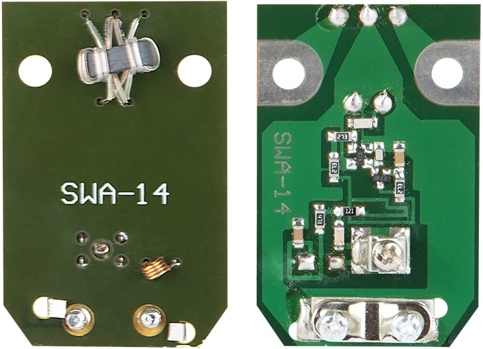 SWA-14 antenos stiprintuvo modulis iš abiejų pusių