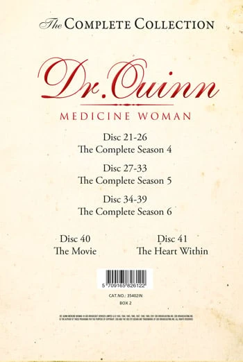 481 Dr. Quinn, medicinos moteris: 4–6 sezonai + filmai (21 diskas) (2 dėžutė)
