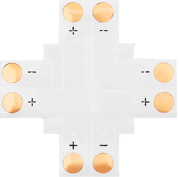 4882# Jungtis LED juostoms, tipas "+" 8 mm, 2 kontaktų