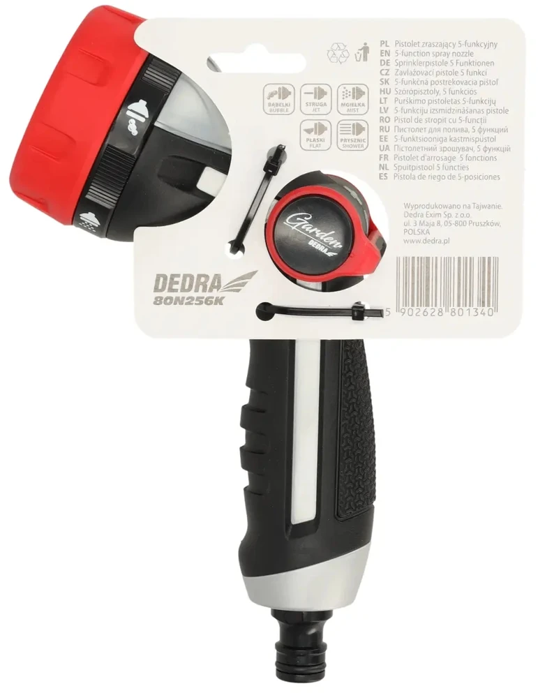Dedra Purkimo pistoletas 5funkciju ULTRA LIGHT THUMB CONTROL