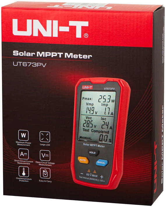 Blow UT673PV UNI-T saulės baterijų galios testeris